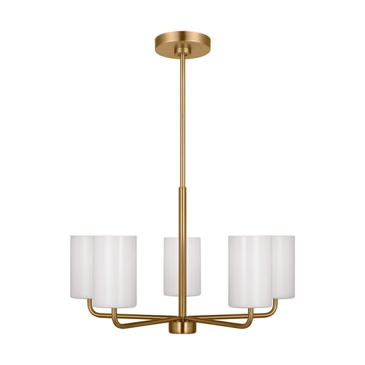 Generation Lighting - GLC1015EN3/SB - Five Light Chandelier - Rhett - Satin Bronze