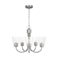 Generation Lighting - GLC1145BS - Five Light Chandelier - Miles - Brushed Nickel