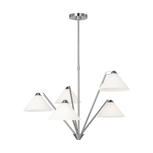 Werley Chandelier in Brushed Nickel