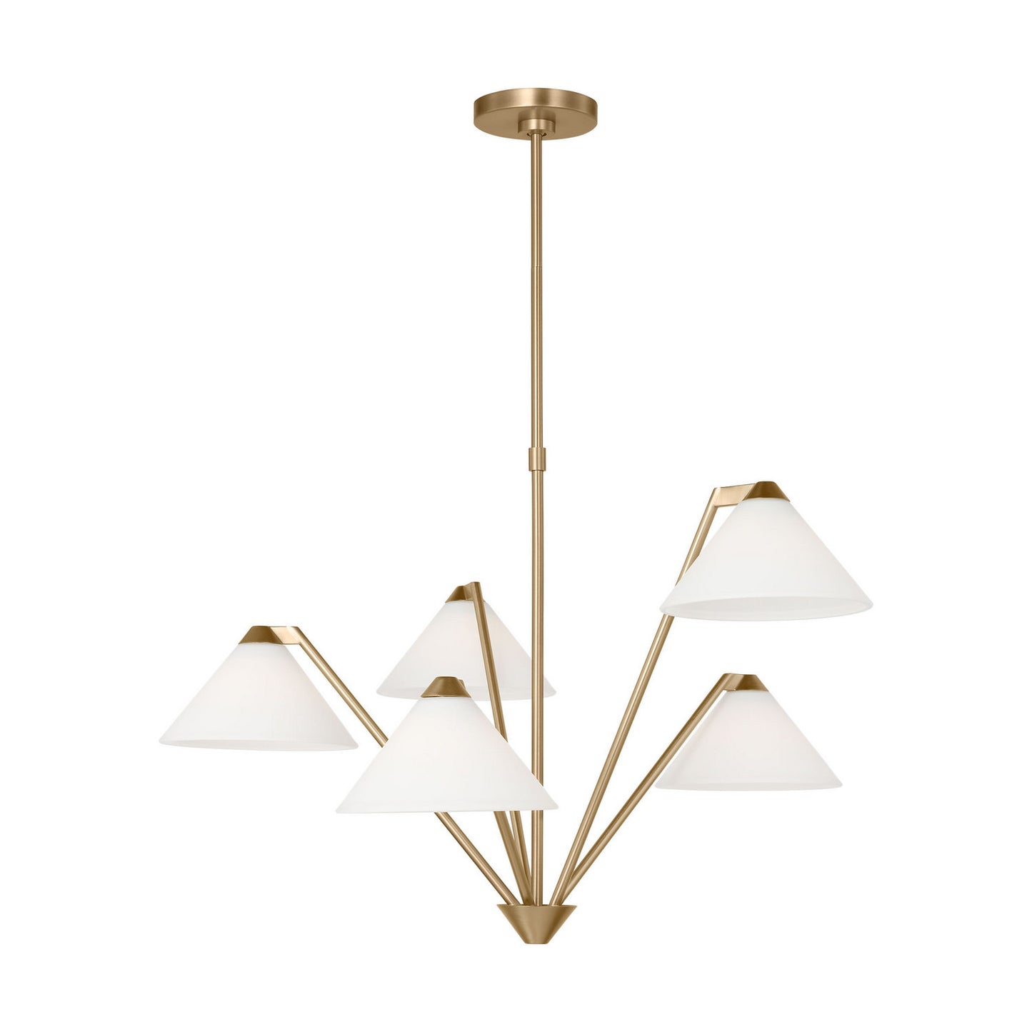Werley Chandelier in Satin Brass