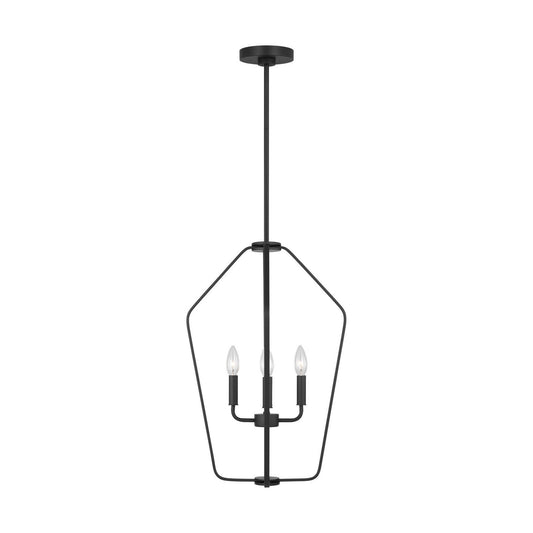 Kennan Four Light Chandelier in Midnight Black