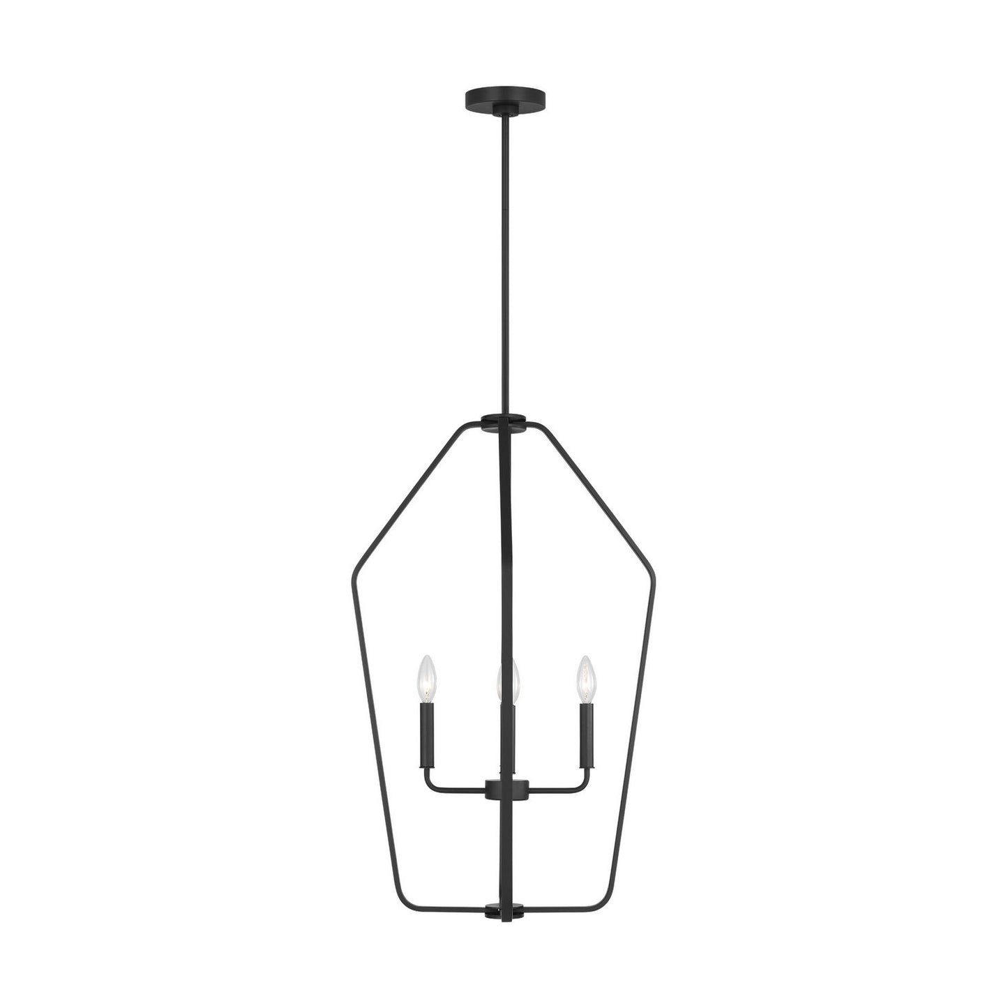Kennan Four Light Chandelier in Midnight Black