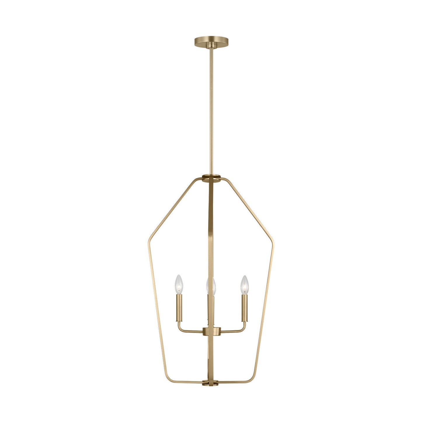 Kennan Four Light Chandelier in Satin Brass