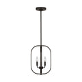Generation Lighting - GLC1293MBK - Three Light Chandelier - Loretto - Midnight Black