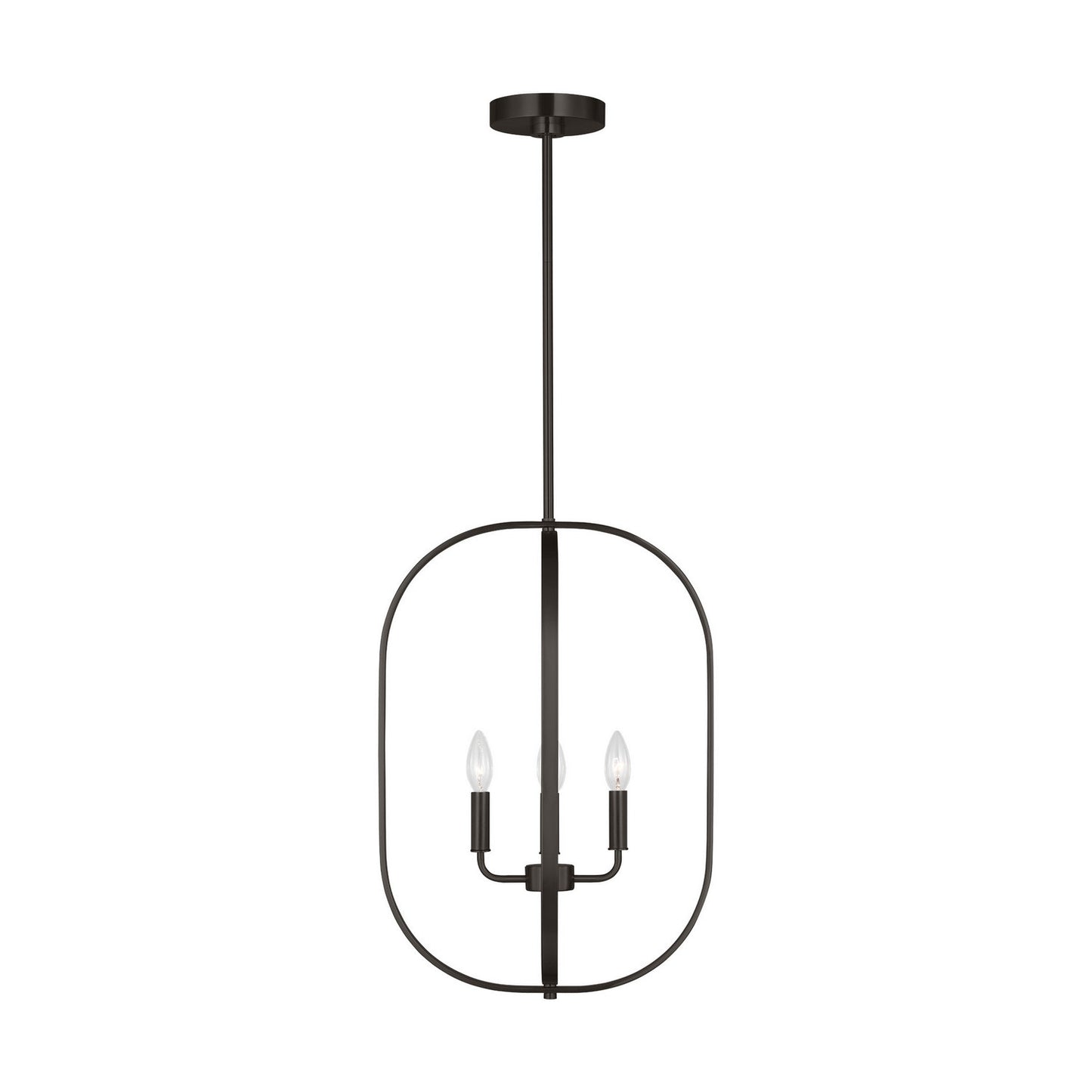 Loretto Four Light Chandelier in Midnight Black