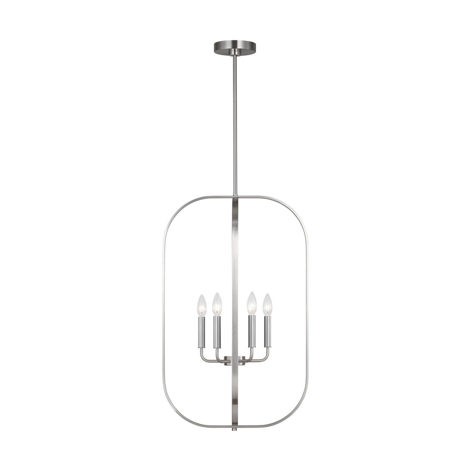 Generation Lighting - GLC1316BS - Six Light Chandelier - Loretto - Brushed Nickel