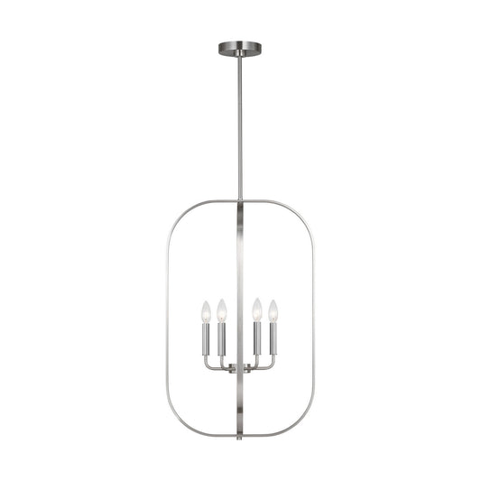Loretto Six Light Chandelier in Brushed Nickel