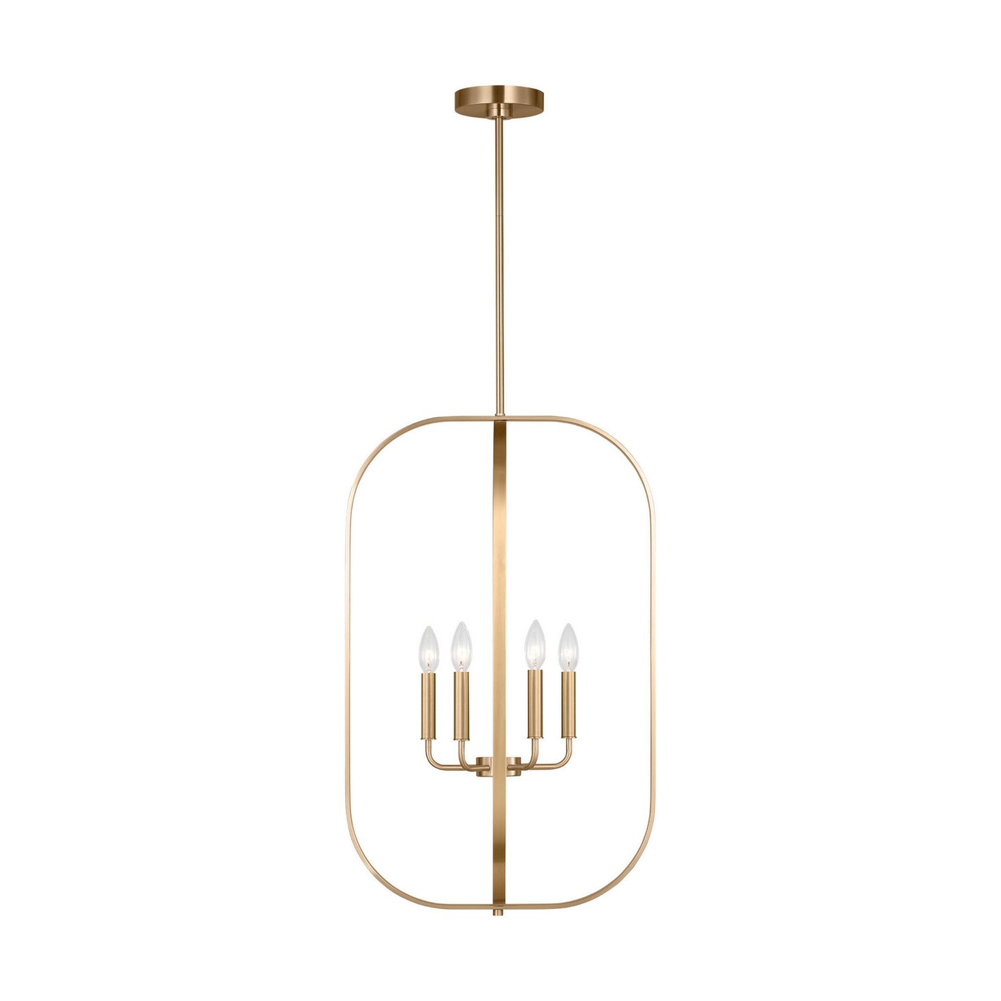 Generation Lighting - GLC1316SB - Six Light Chandelier - Loretto - Satin Brass