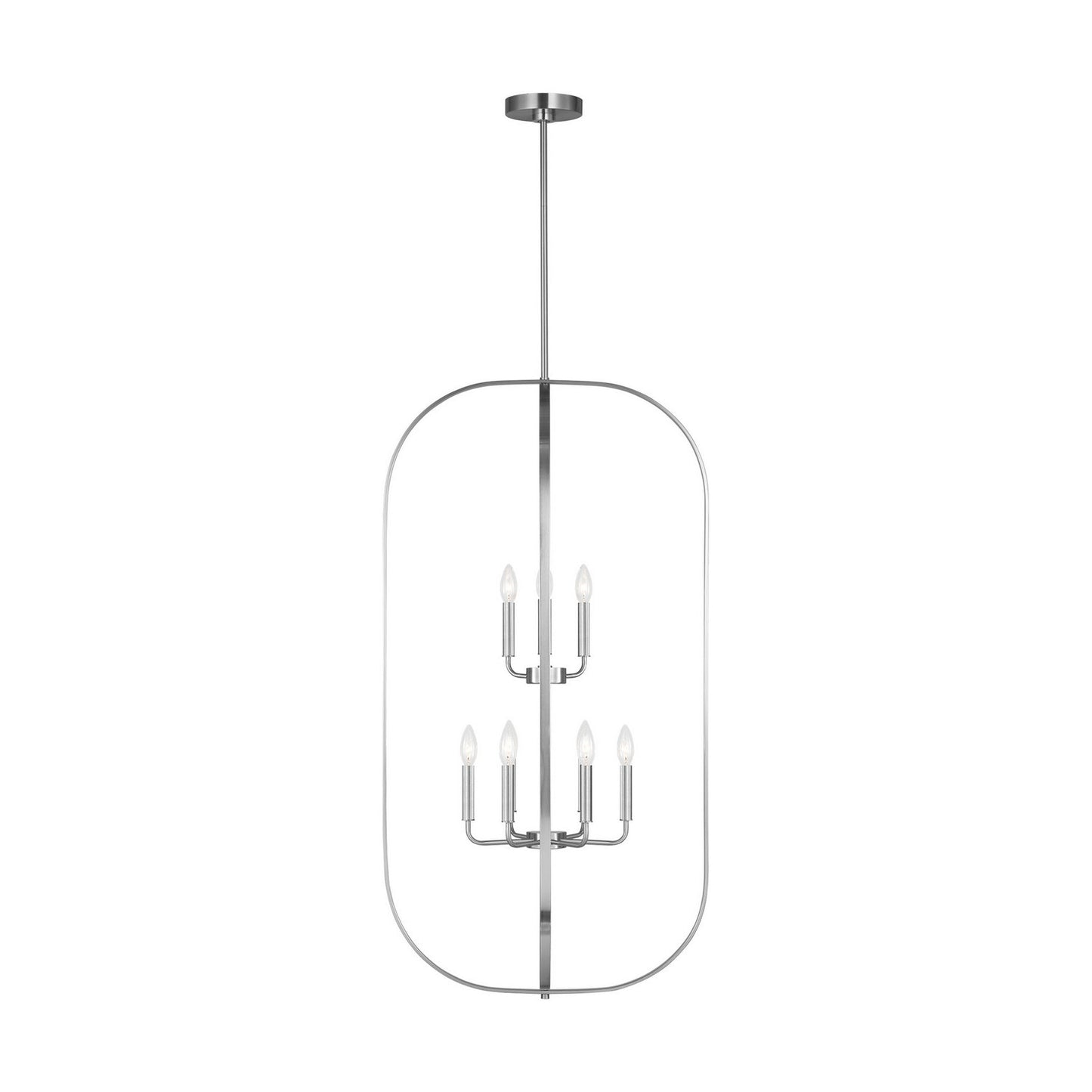 Generation Lighting - GLC1329BS - Nine Light Chandelier - Loretto - Brushed Nickel