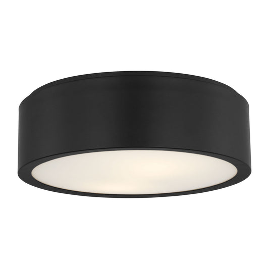 Albee Flush Mount in Midnight Black