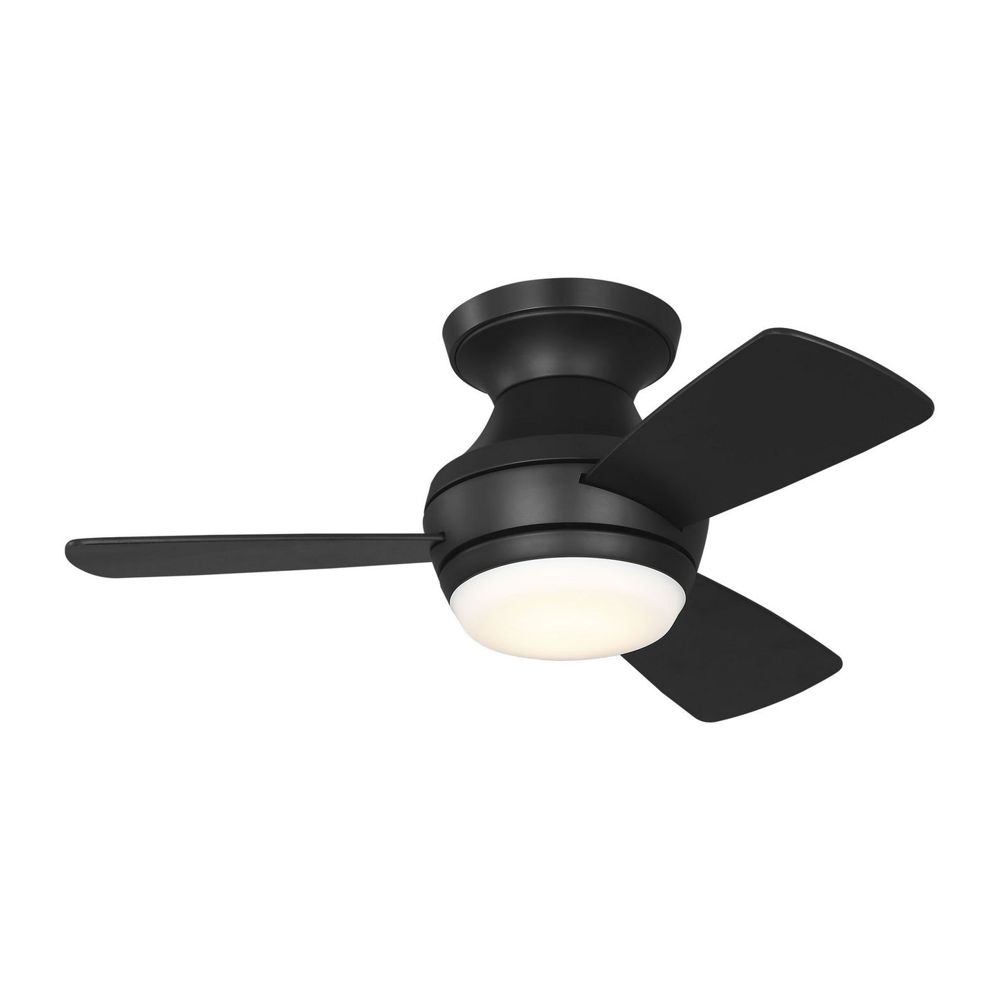 Ikon 32 Hugger LED 32" Ceiling Fan in Midnight Black