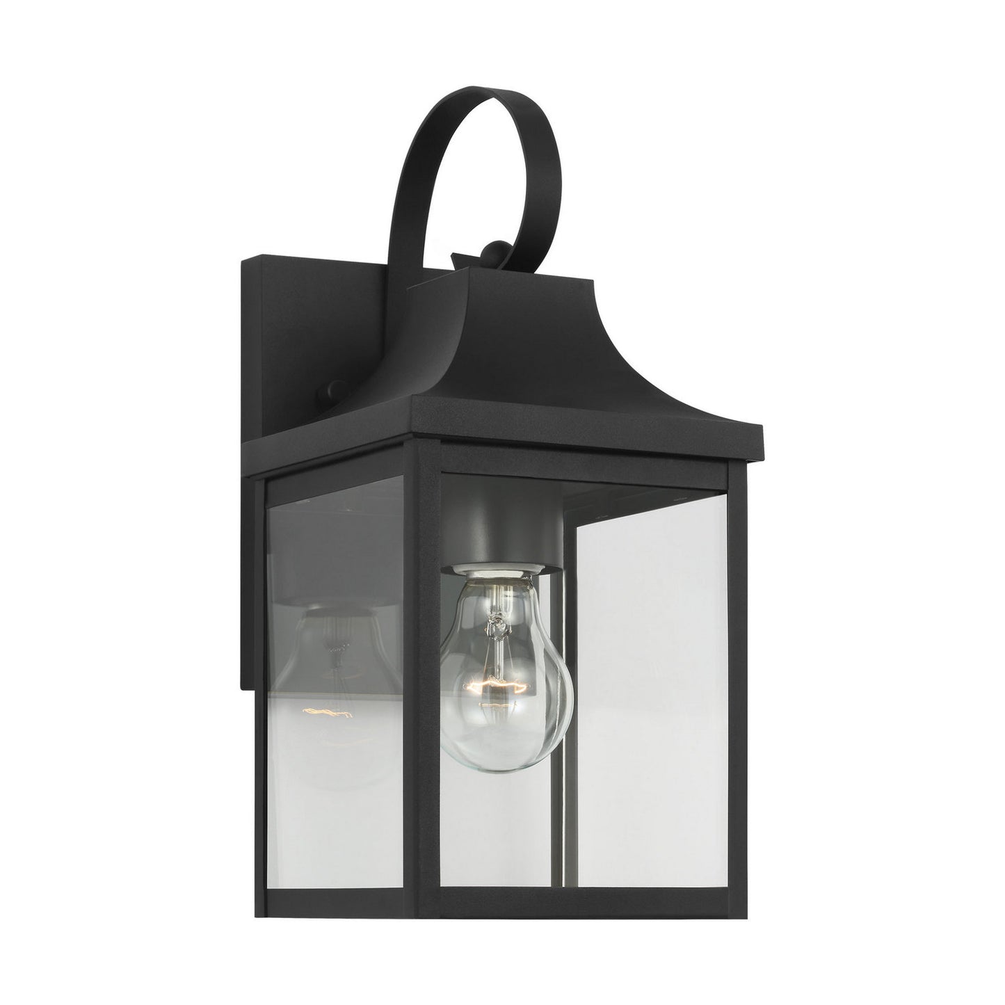 Saybrook One Light Lantern in Textured Black