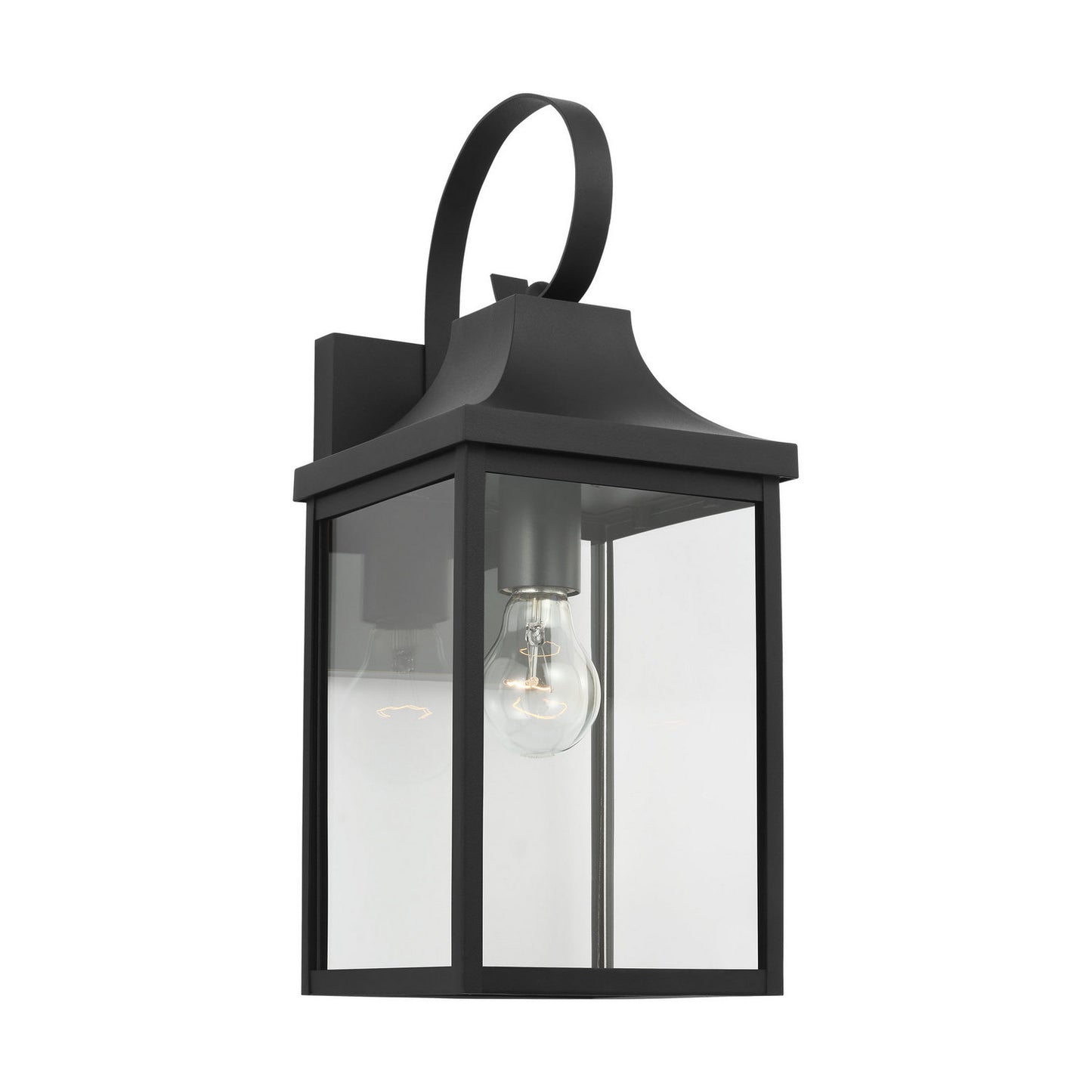 Saybrook One Light Lantern in Textured Black