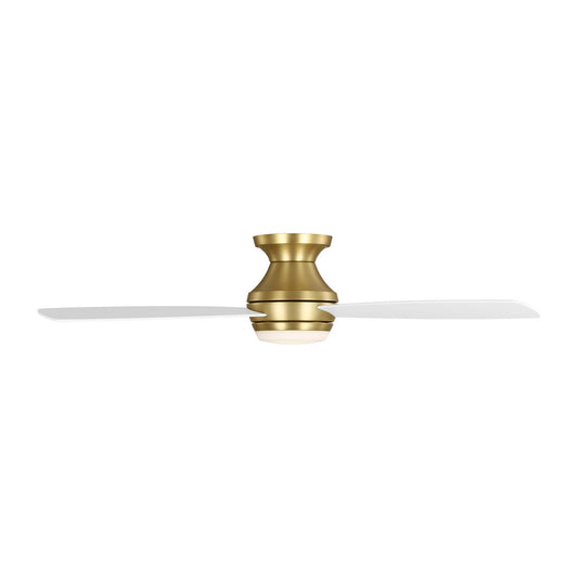 Ikon 52 Hugger LED 52" Ceiling Fan in Burnished Brass