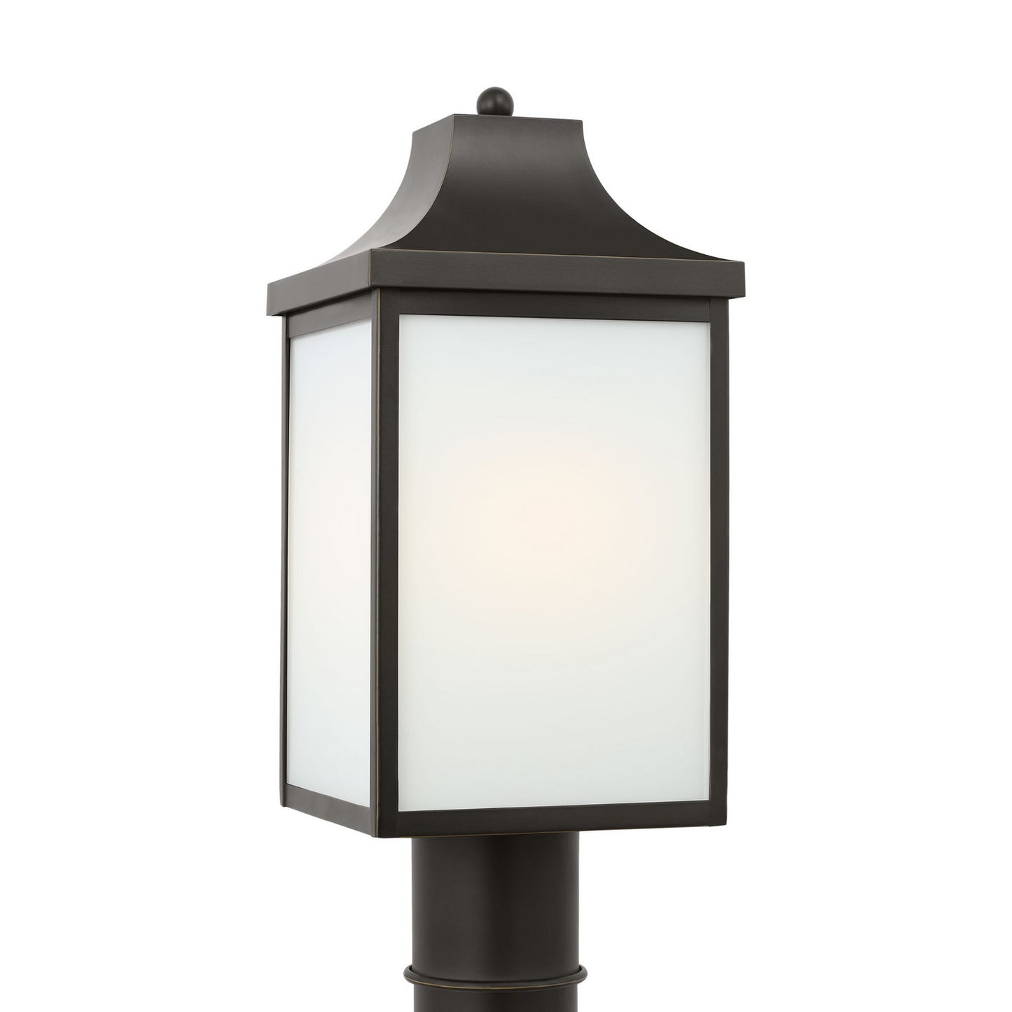 Saybrook One Light Post Lantern in Antique Bronze