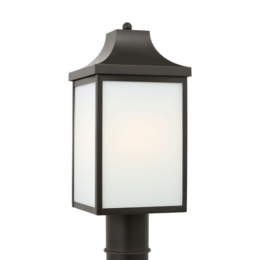 Saybrook One Light Post Lantern in Antique Bronze