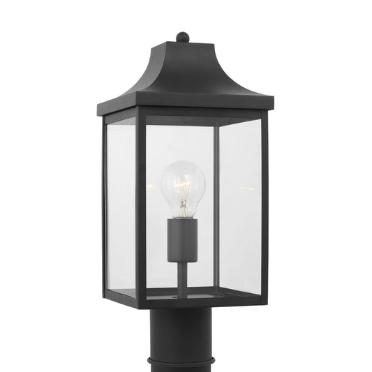 Saybrook One Light Post Lantern in Textured Black