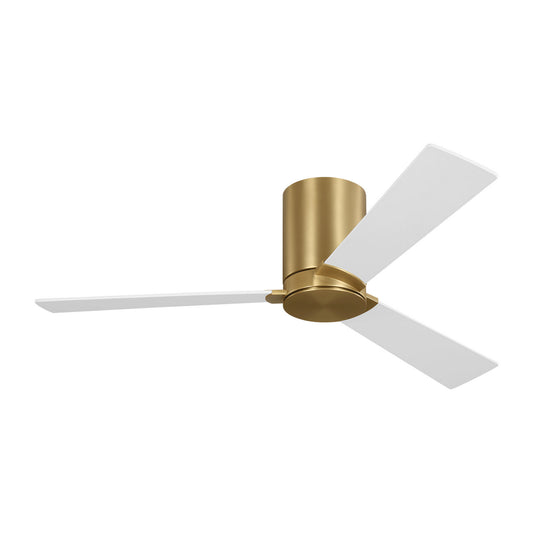 Rozzen 44 Hugger 44" Ceiling Fan in Burnished Brass