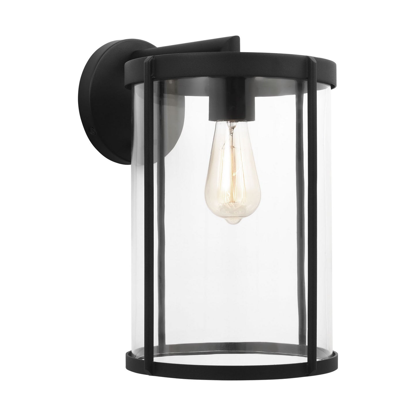Luning Lantern in Textured Black