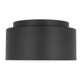 Dartmore One Light Flush Mount in Midnight Black