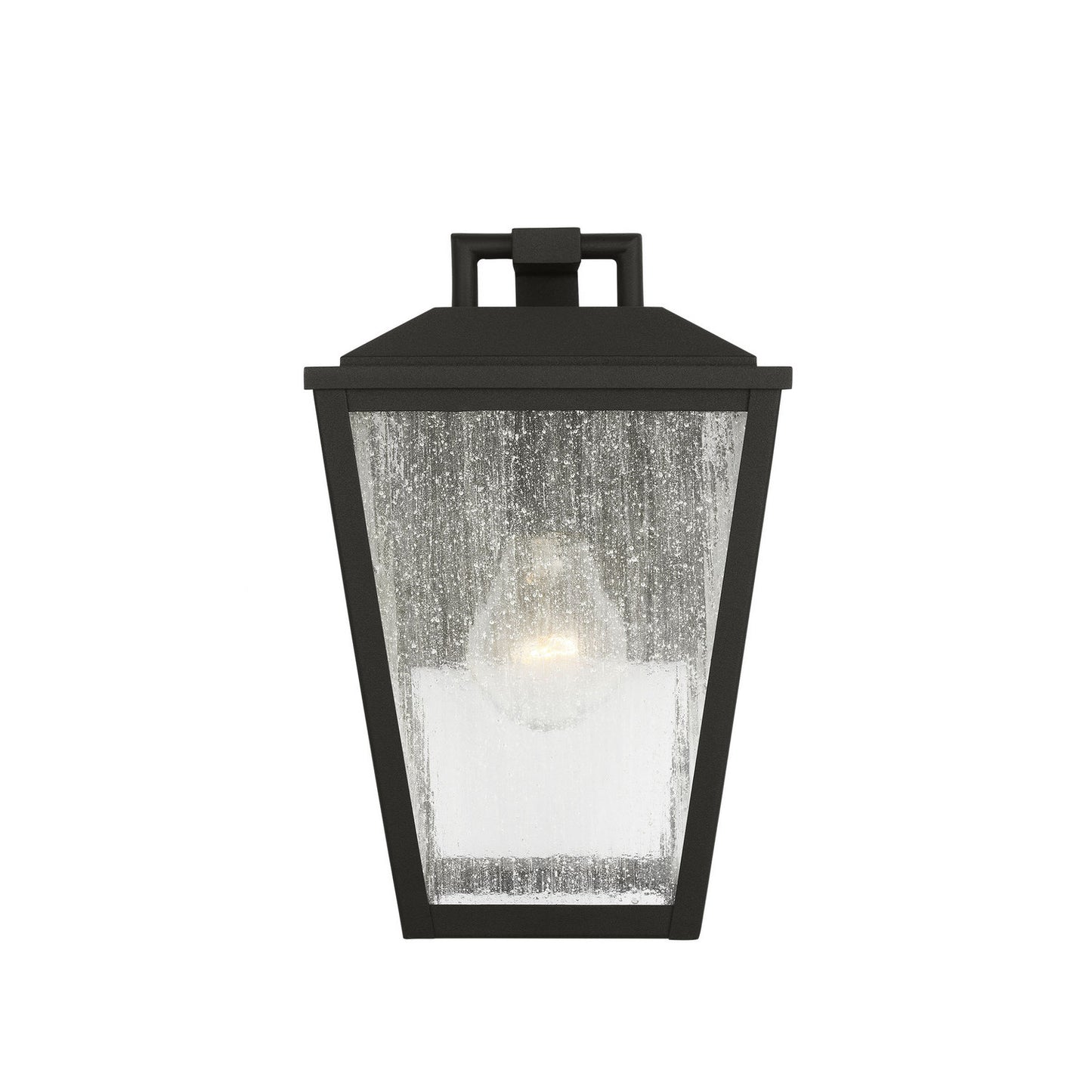 Kennewick One Light Wall Lantern in Textured Black