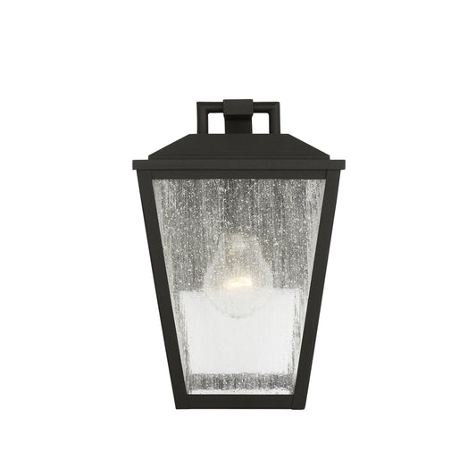 Kennewick One Light Wall Lantern in Textured Black