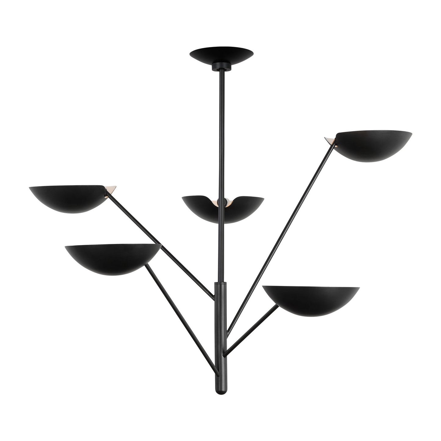 Nevel Five Light Chandelier in Aged Iron