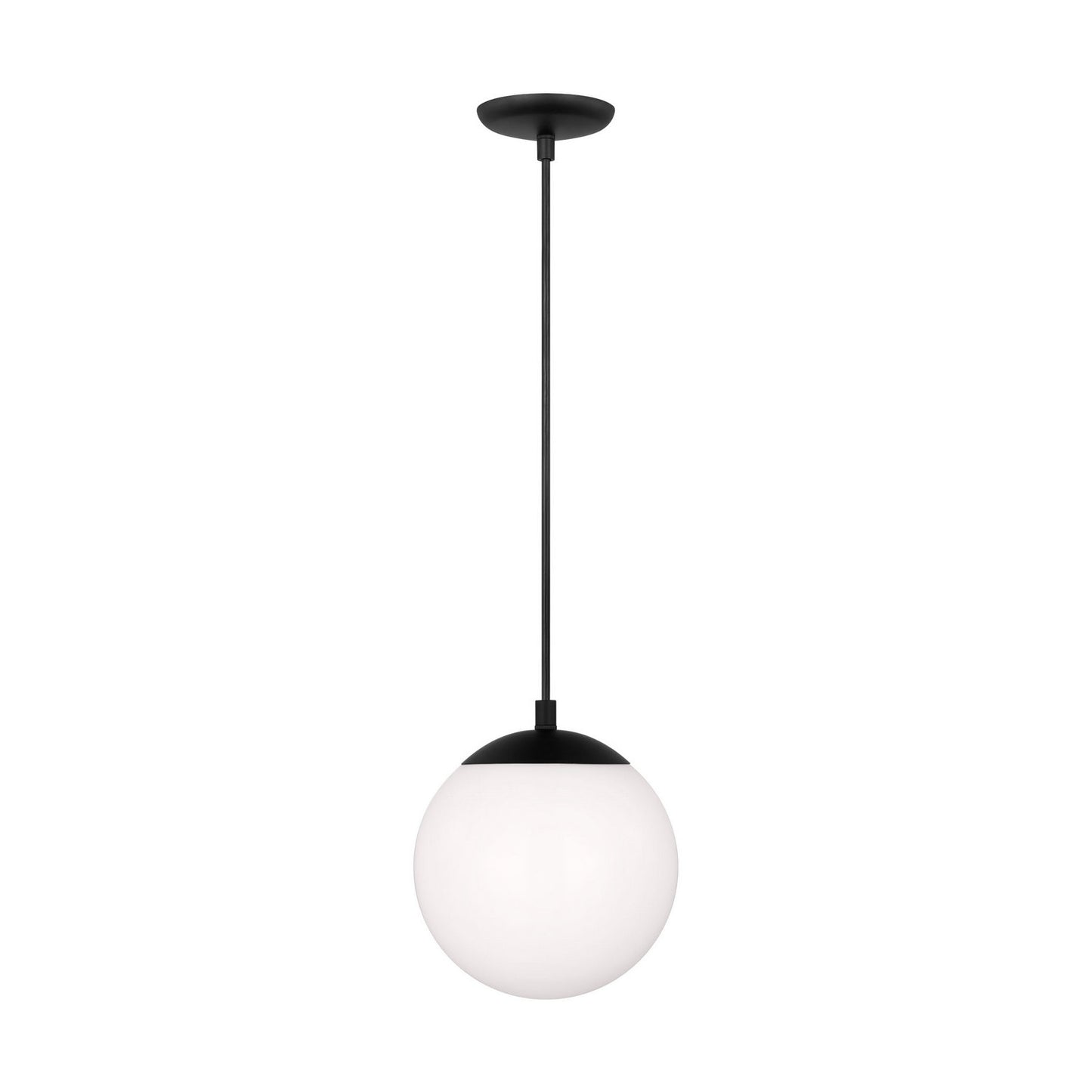 Leo - Hanging Globe One Light Pendant in Midnight Black