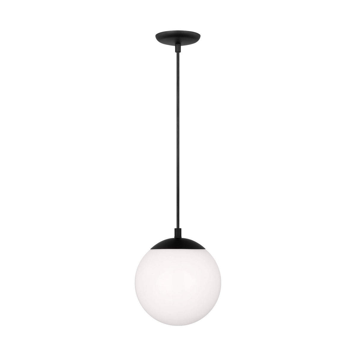 Leo - Hanging Globe One Light Pendant in Midnight Black