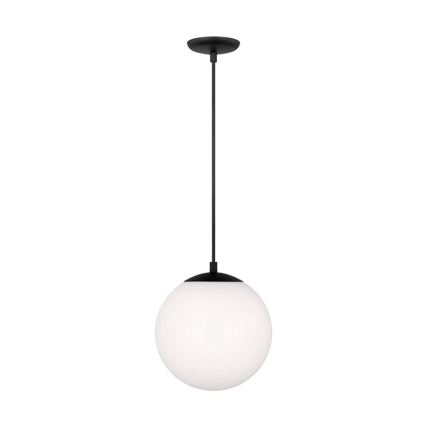 Leo - Hanging Globe One Light Pendant in Midnight Black