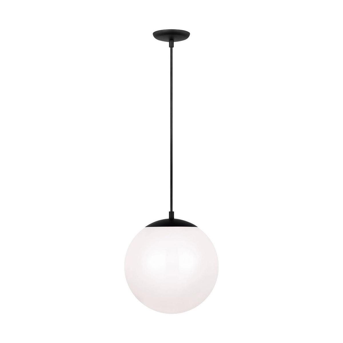 Leo - Hanging Globe One Light Pendant in Midnight Black