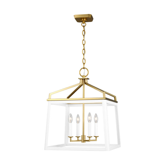 Carlow Four Light Lantern in Matte White
