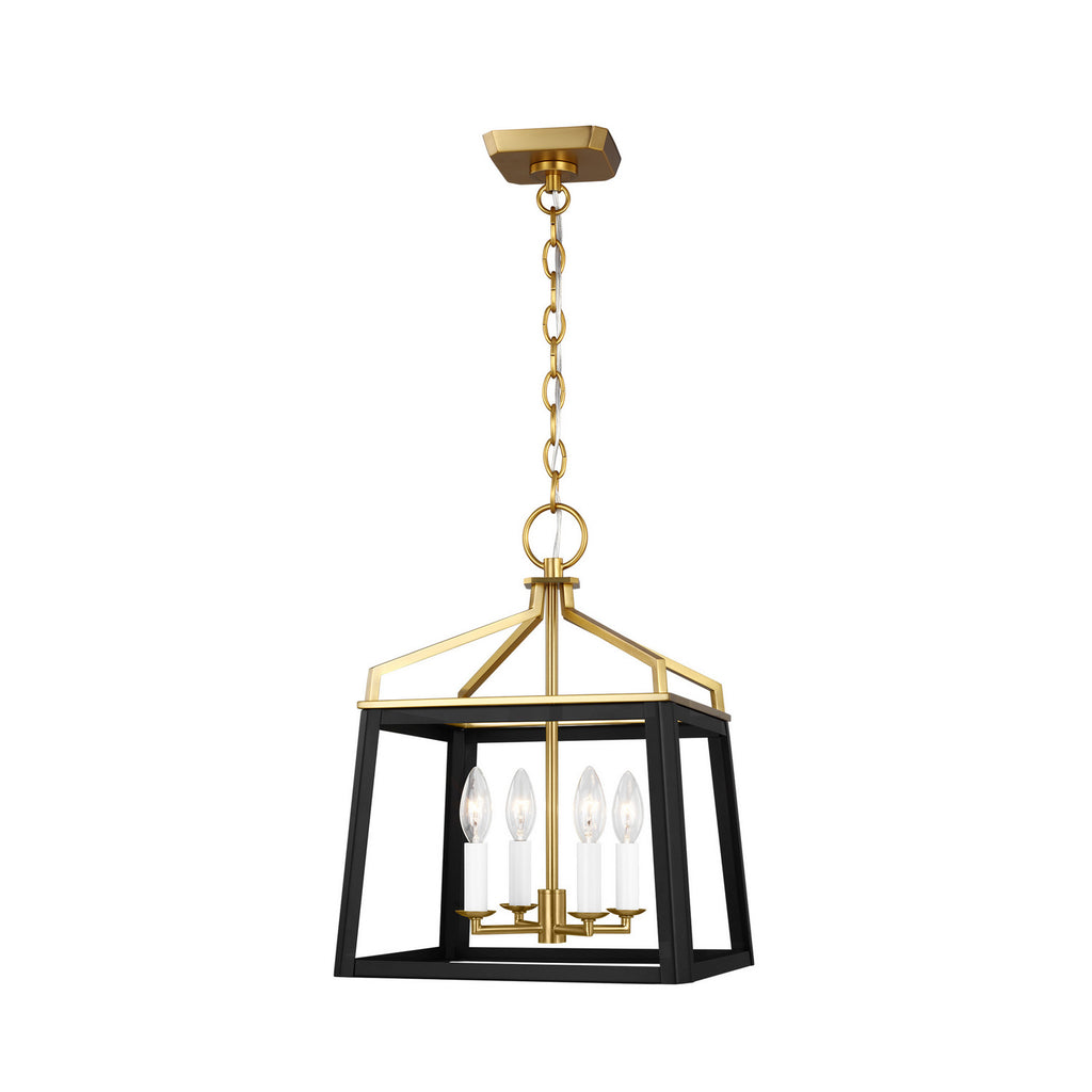 Carlow Four Light Lantern in Midnight Black