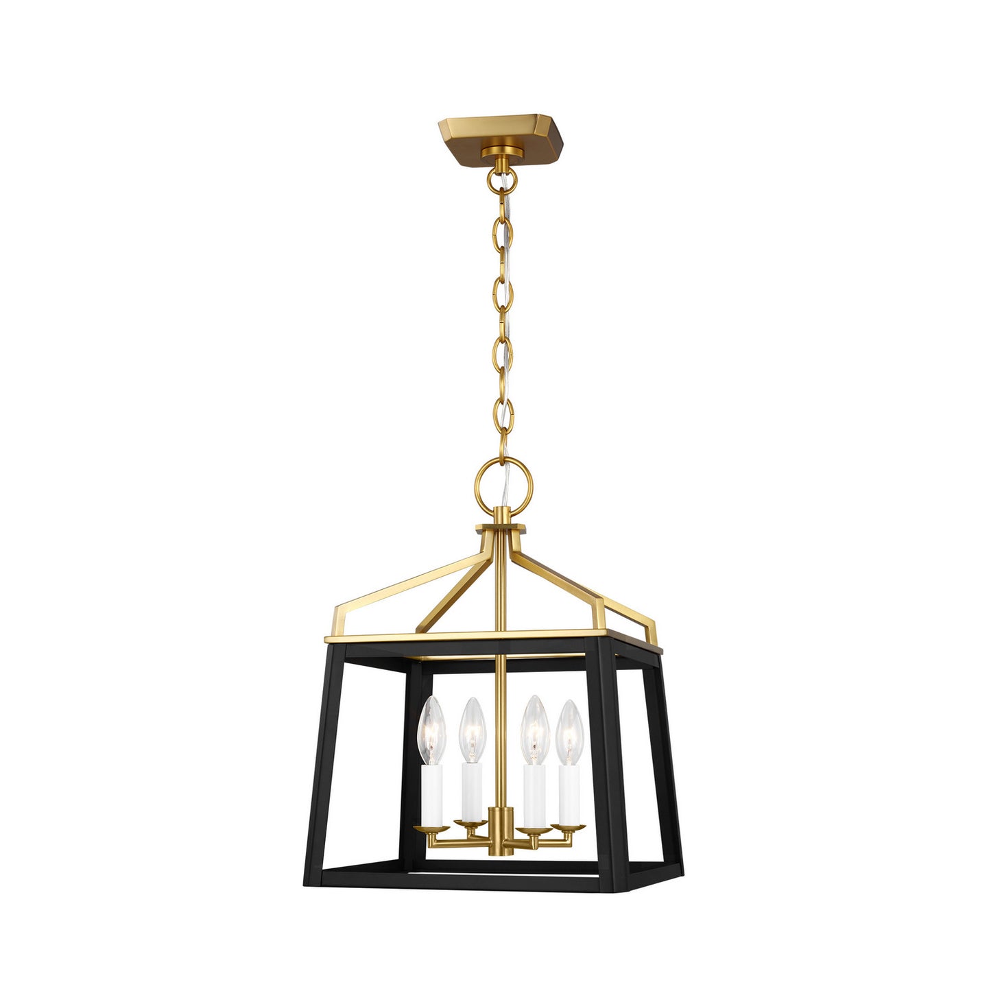 Carlow Four Light Lantern in Midnight Black