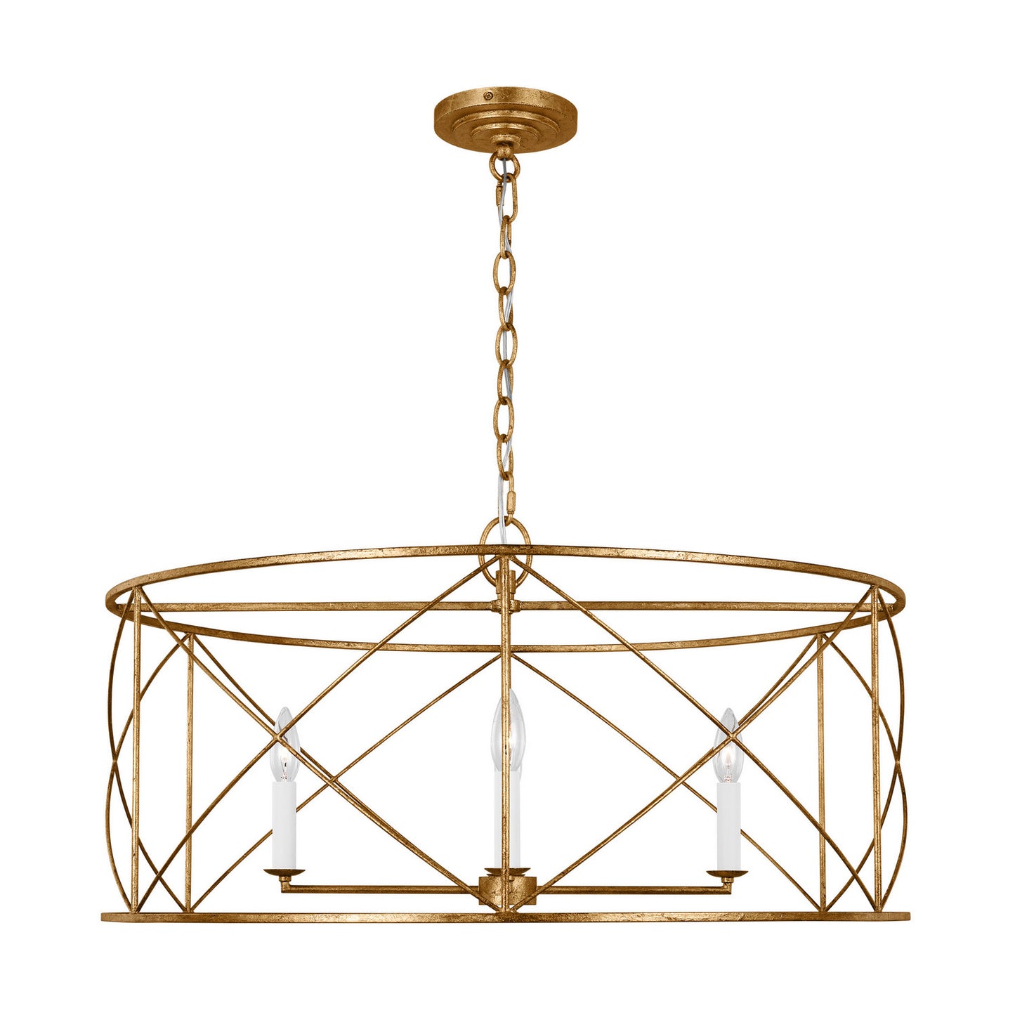 Beatrix Four Light Chandelier in Antique Gild