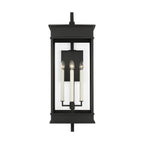 Cupertino Four Light Outdoor Wall Sconce in Textured Black
