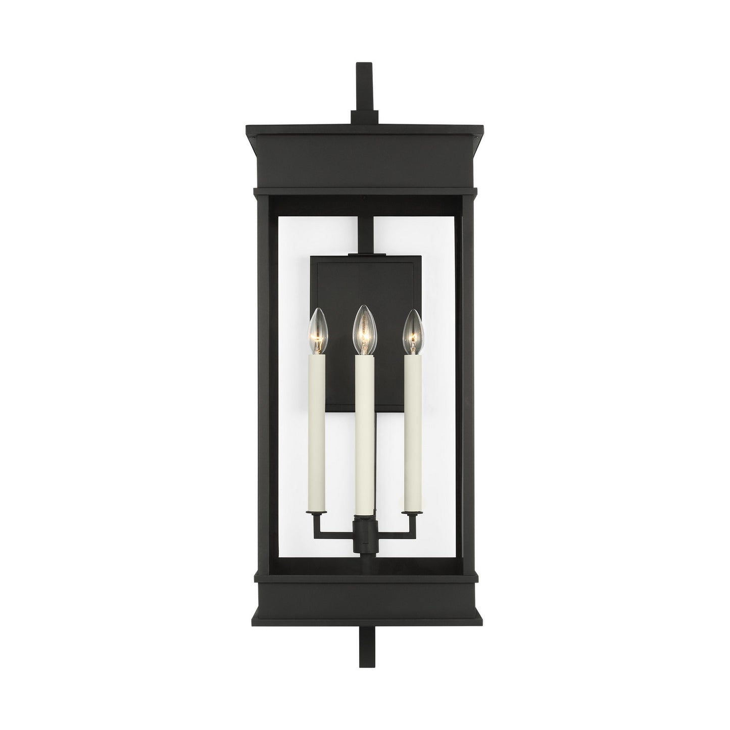 Cupertino Four Light Outdoor Wall Sconce in Textured Black