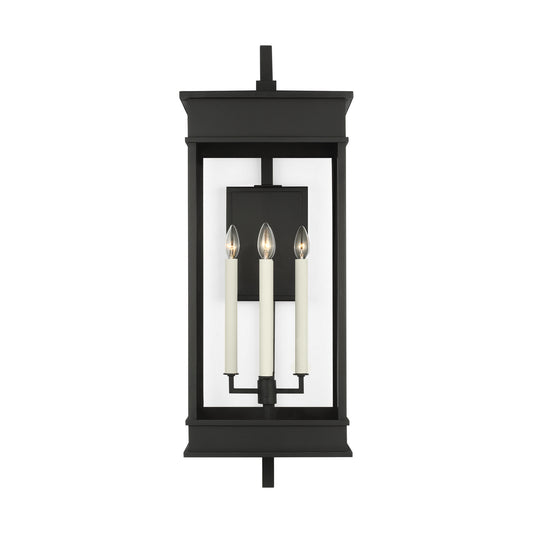 Cupertino Four Light Outdoor Wall Sconce in Textured Black