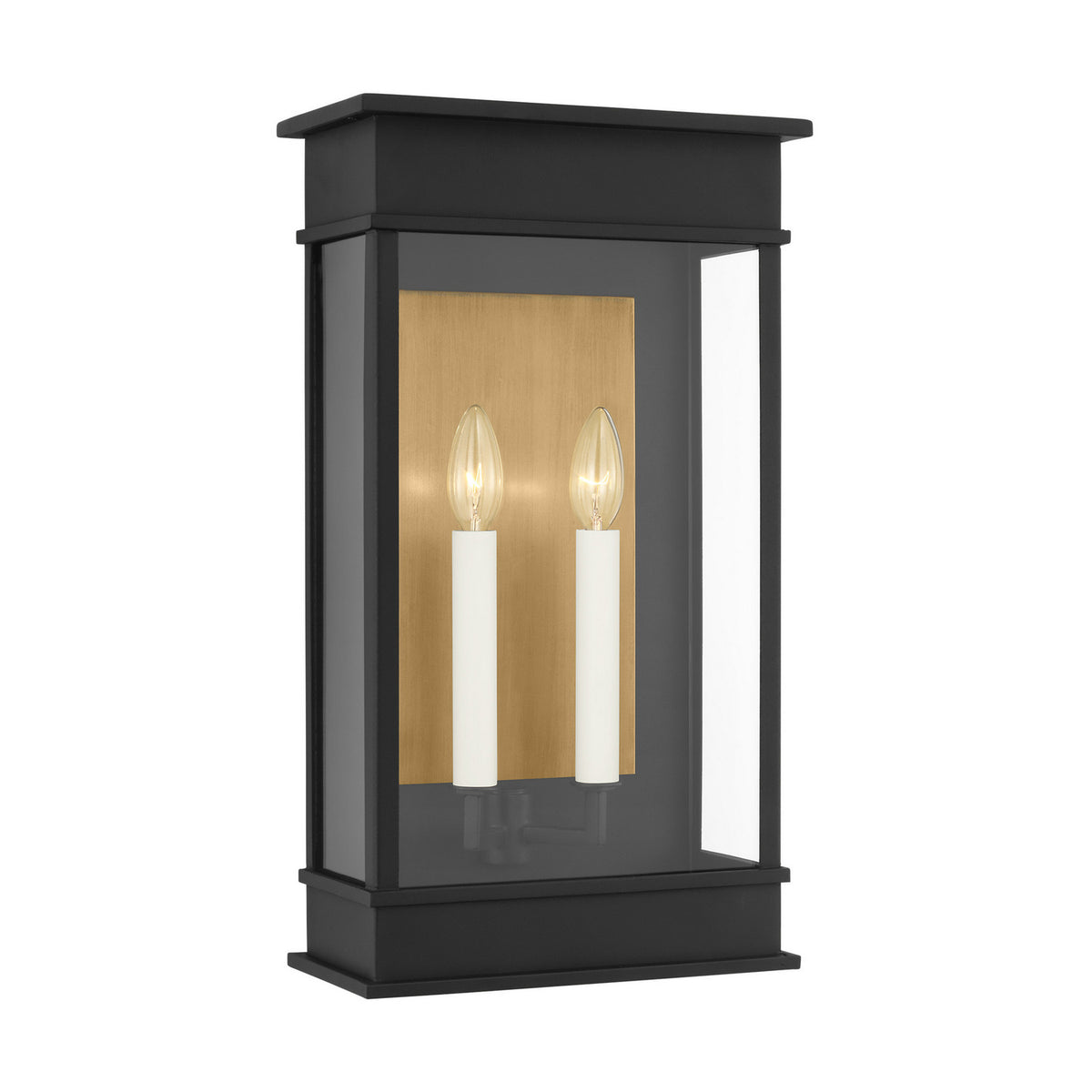 Cupertino Two Light Outdoor Wall Sconce in Textured Black