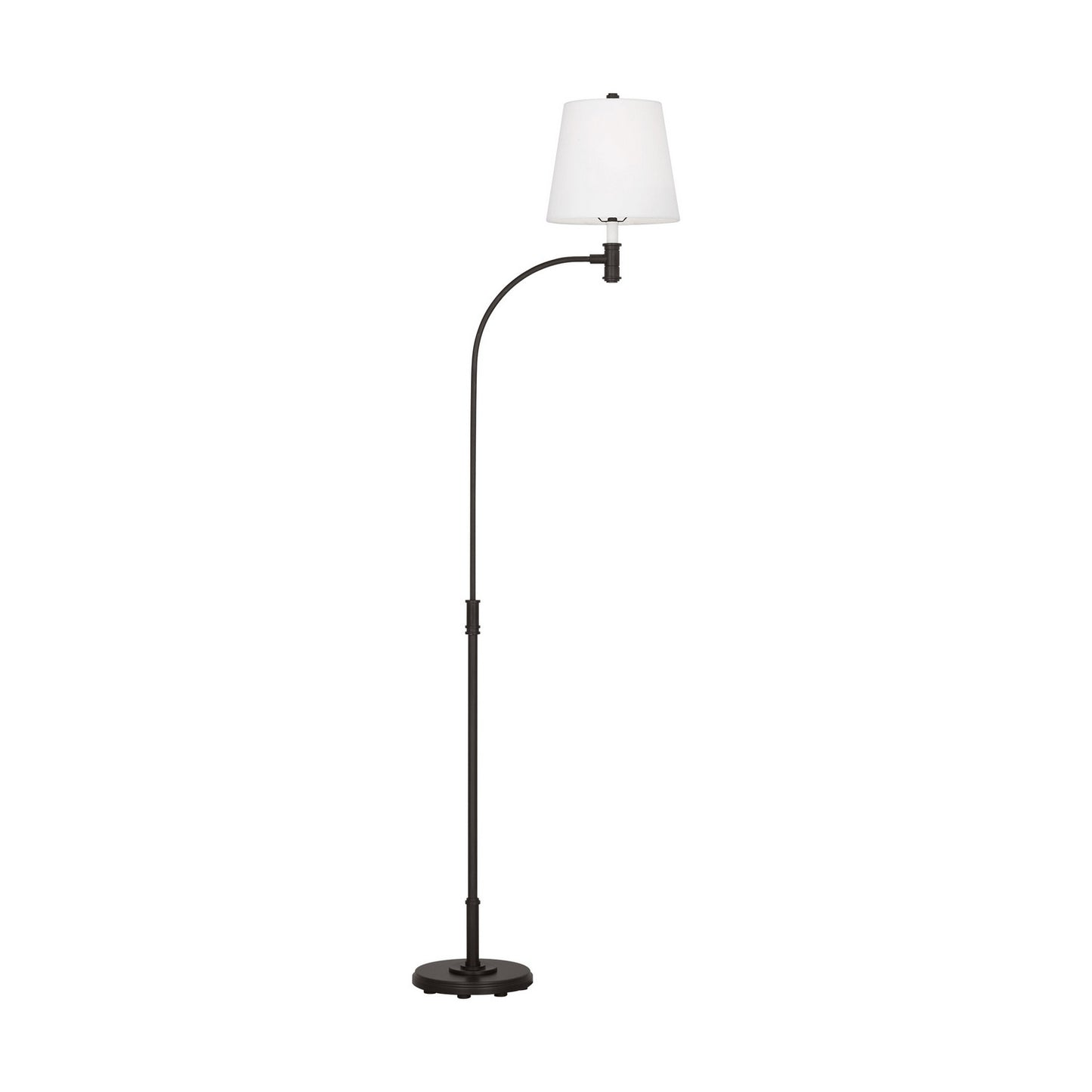 Belmont One Light Floor Lamp in Aged Iron