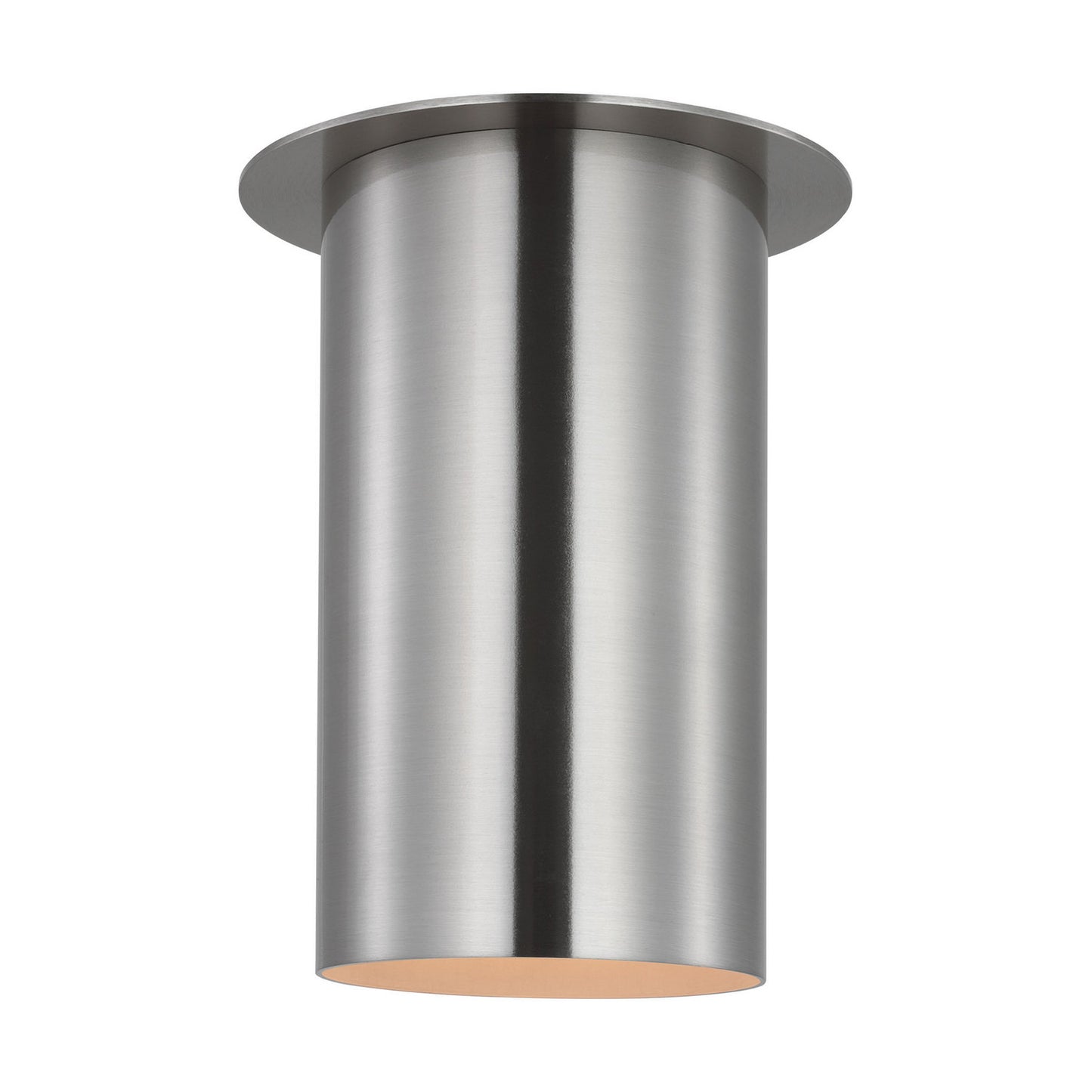 Archer One Light Flush Mount in Brushed Steel