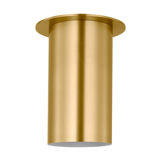 Archer One Light Flush Mount in Satin Brass