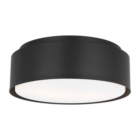 Dartmore Two Light Flush Mount in Midnight Black