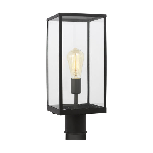 Howell One Light Post Lantern in Textured Black