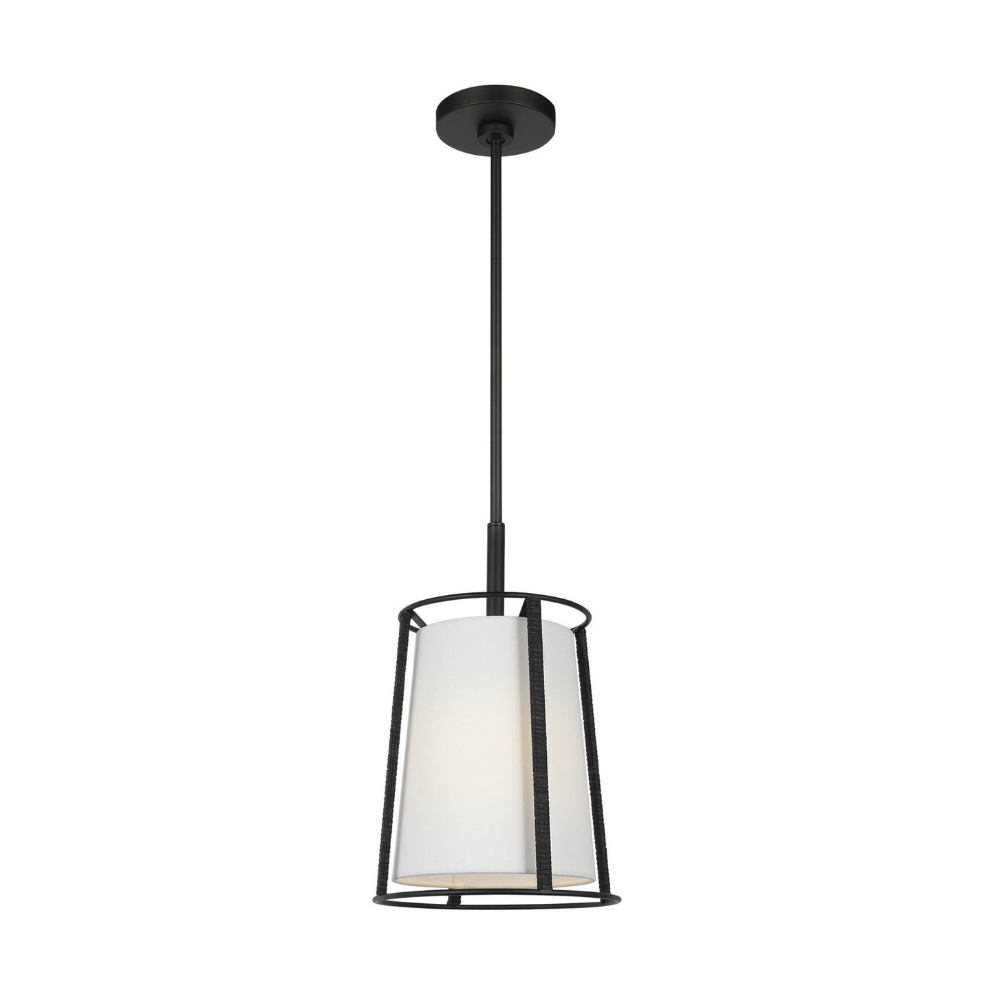Cortes One Light Pendant in Midnight Black