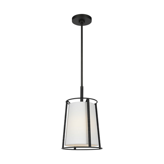 Cortes One Light Pendant in Midnight Black