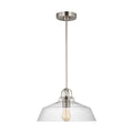 Payton One Light Pendant in Brushed Steel
