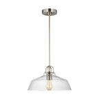 Payton One Light Pendant in Brushed Steel