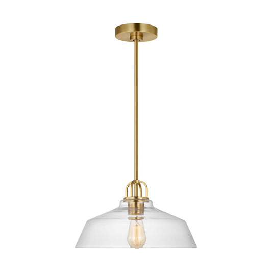 Payton One Light Pendant in Satin Brass