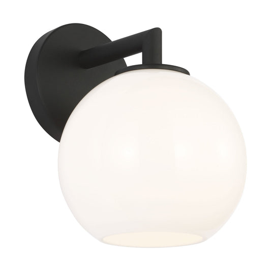 Toca One Light Outdoor Wall Lantern in Textured Black